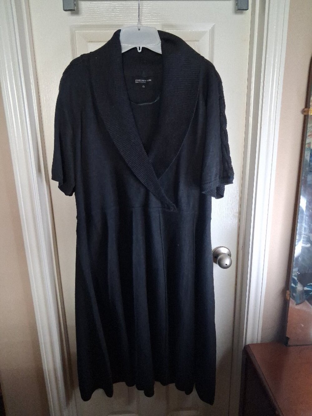 Jones New York Charcoal Knit Sweater dress